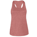 Heather Mauve - Front - Bella + Canvas Womens-Ladies Racerback Tank Top