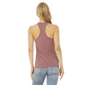 Heather Mauve - Back - Bella + Canvas Womens-Ladies Racerback Tank Top