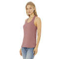 Heather Mauve - Side - Bella + Canvas Womens-Ladies Racerback Tank Top