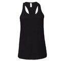 Black - Front - Bella + Canvas Womens-Ladies Racerback Tank Top