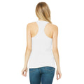 White - Side - Bella + Canvas Womens-Ladies Racerback Tank Top