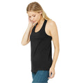 Black - Lifestyle - Bella + Canvas Womens-Ladies Racerback Tank Top