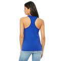 True Royal - Side - Bella + Canvas Womens-Ladies Racerback Tank Top