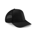 Black - Front - Beechfield Urbanwear Trucker Cap