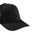 Black - Back - Beechfield Urbanwear Trucker Cap