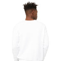 DTG White - Side - Bella + Canvas Unisex Adult Sponge Fleece Drop Shoulder Sweatshirt