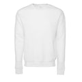 DTG White - Front - Bella + Canvas Unisex Adult Sponge Fleece Drop Shoulder Sweatshirt