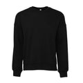 DTG Black - Front - Bella + Canvas Unisex Adult Sponge Fleece Drop Shoulder Sweatshirt
