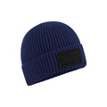 Oxford Navy-Black - Back - Beechfield Unisex Adult Patch Beanie