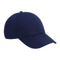 Oxford Navy - Front - Beechfield Unisex Adult Organic Cotton Baseball Cap