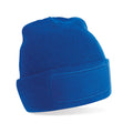 Bright Royal Blue - Front - Beechfield Unisex Adult Original Patch Beanie