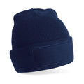 French Navy - Front - Beechfield Unisex Adult Original Patch Beanie