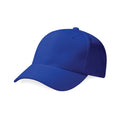 Bright Royal Blue - Front - Beechfield Unisex Adult Pro-Style Heavy Brushed Cotton Baseball Cap