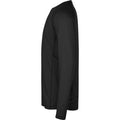 Black - Lifestyle - Tee Jays Mens CoolDry Long-Sleeved Crop T-Shirt