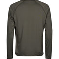 Deep Green - Back - Tee Jays Mens CoolDry Long-Sleeved Crop T-Shirt