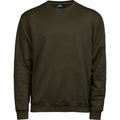 Dark Olive - Front - Tee Jays Mens Heavyweight Sweatshirt