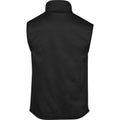 Black - Back - Tee Jays Mens Fleece Stretch Body Warmer