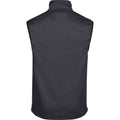 Dark Grey - Back - Tee Jays Mens Fleece Stretch Body Warmer