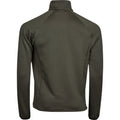 Deep Green - Back - Tee Jays Mens Stretch Fleece Jacket