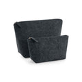 Charcoal Melange - Front - Bagbase Felt Accessory Bag