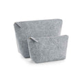 Grey Melange - Front - Bagbase Felt Accessory Bag