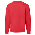 Red - Back - Fruit of the Loom Mens Premium Set-in Sweatshirt