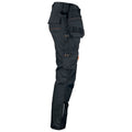 Black - Side - Jobman Mens Craftsman Work Trousers