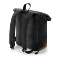 Black - Back - Quadra Heritage Leather Accents Backpack