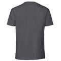 Dark Heather - Back - Fruit Of The Loom Mens Iconic Premium Ringspun Cotton T-Shirt