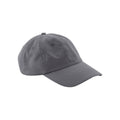 Graphite - Front - Beechfield Organic Cotton Panelled Baseball Cap