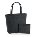 Charcoal Melange - Front - Bagbase Felt Shopper Bag