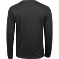 Black - Back - Tee Jays Mens Soft Long-Sleeved T-Shirt