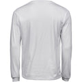 White - Back - Tee Jays Mens Soft Long-Sleeved T-Shirt