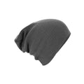 Smoke - Front - Beechfield Unisex Adult Slouch Beanie