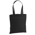 Black - Front - Westford Mill Premium Cotton Tote