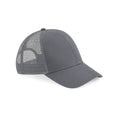 Graphite - Front - Beechfield Unisex Adult Organic Cotton Trucker Cap