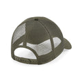 Olive - Back - Beechfield Unisex Adult Organic Cotton Trucker Cap