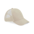 Sand - Front - Beechfield Unisex Adult Organic Cotton Trucker Cap