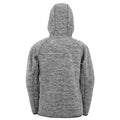 Grey-Black - Back - Spiro Mens Microfleece Fitness Full Zip Hoodie