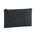 Charcoal Melange - Front - Bagbase Felt Accessory Bag