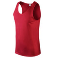 Red - Front - Gildan Mens Softstyle Plain Tank Top