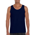 Navy Blue - Lifestyle - Gildan Mens Softstyle Plain Tank Top