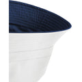 French Navy-White - Side - Beechfield Unisex Adult Reversible Bucket Hat