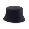 Black-Light Grey - Front - Beechfield Unisex Adult Reversible Bucket Hat