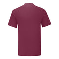 Burgundy - Back - Fruit of the Loom Mens Iconic 150 T-Shirt