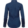 Indigo - Back - Tee Jays Womens-Ladies Twill Shirt