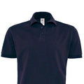 Navy Blue - Back - B&C Mens Heavymill Polo Shirt