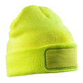 Fluorescent Yellow - Front - Result Unisex Adult Thinsulate Printable Winter Beanie