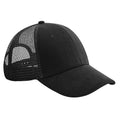 Black - Front - Beechfield Unisex Adult Athleisure Jersey Trucker Cap