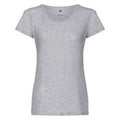 Heather Grey - Front - Fruit of the Loom Womens-Ladies T-Shirt